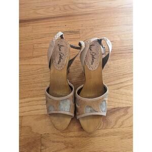 Sam Edelman Camilla Wood Ankle Strap Heel Women's Size 6